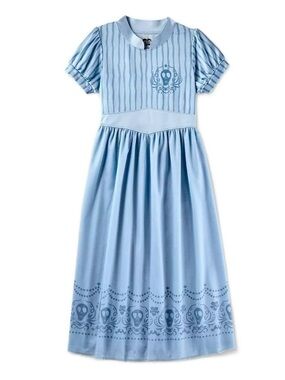 Beetlejuice Astrid Deetz Silky Blue Short Sleeve Nightgown